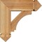 Ekena Millwork Imperial Arts and Crafts Rough Sawn Bracket w/ Offset Brace, Western Red Cedar, 6"W x 16"D x 16"H BKT0604X16X16IMP03RWR - alternate 4
